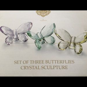 Shannon Designs Of Ireland  3 Crystal Butterflies